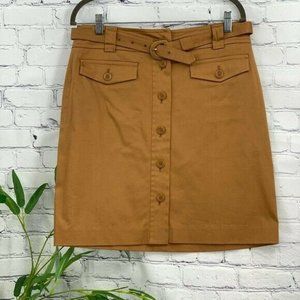 Jones York Skirt Size 16W Tan Women Stretch Button